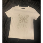 Women’s Rihnestone Metallic Logo Butterfly